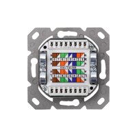 DIGITUS DN-9008-1 - CAT 6A Klasse EA, Anschl.dose, geschir.,2xRJ45,LSA reinweiß, Unterputz, horizontale Kabelinstallation