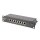 DIGITUS DN-91608S - CAT 6, Klasse E Patch Panel,geschirmt,8-Port RJ45 8P8C, LSA, 1HE, 254 mm(10")Rack Mount, schwarz