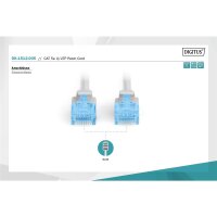 DIGITUS DK-1512-005 - CAT 5e U-UTP patch cable, PVC AWG 26/7, Länge 0,5 m, Grau