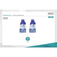 DIGITUS DK-1512-010/B - CAT 5e U-UTP Patchkabel, PVC AWG 26/7, Länge 1 m, Farbe Blau