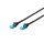 DIGITUS DK-1512-010/BL - CAT 5e U-UTP Patchkabel, PVC AWG 26/7, Länge 1 m, Farbe Schwarz
