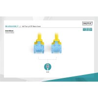 DIGITUS DK-1512-020/Y - CAT 5e U-UTP Patchkabel, PVC AWG 26/7, Länge 2 m, Farbe Gelb