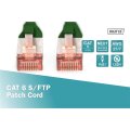 DK-1644-005/G - CAT 6 S-FTP Patchkabel, Cu, LSZH AWG 27/7,  0,5 m,  Grün