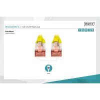 DK-1644-005/Y - CAT 6 S-FTP Patchkabel, Cu, LSZH AWG 27/7,  0,5 m,  Gelb