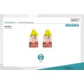 DK-1644-005/Y - CAT 6 S-FTP Patchkabel, Cu, LSZH AWG 27/7,  0,5 m,  Gelb