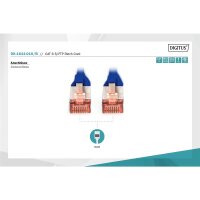 DK-1644-010/B - CAT 6 S-FTP Patchkabel, Cu, LSZH AWG 27/7,  1 m,  Blau