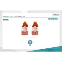 DK-1644-010/R - CAT 6 S-FTP Patchkabel, Cu, LSZH AWG 27/7,  1 m,  Rot