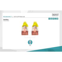 DK-1644-010/Y - CAT 6 S-FTP Patchkabel, Cu, LSZH AWG 27/7,  1 m,  Gelb