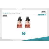 DK-1644-020/BL - CAT 6 S-FTP Patchkabel, Cu, LSZH AWG 27/7,  2 m,  Schwarz