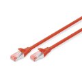 DK-1644-030/R - CAT 6 S-FTP Patchkabel, Cu, LSZH AWG 27/7,  3 m,  Rot