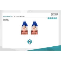 DK-1644-100/B - CAT 6 S-FTP Patchkabel, Cu, LSZH AWG 27/7,  10 m,  Blau
