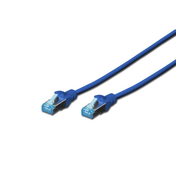 DIGITUS DK-1532-010/B - CAT 5e SF-UTP Patchkabel, PVC AWG 26/7, Länge 1 m, Farbe Blau