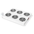 DIGITUS DN-19-FAN-6-SRV - Dachlüftereinheit für Unique Serverschränke 6 Lüfter, Thermostat, Schalter, grau (RAL 7035)