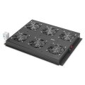 DIGITUS DN-19-FAN-6-SRV-B - Dachlüftereinheit für Unique Serverschränke 6 Lüfter, Schalter, Thermostat, schwarz (RAL 9005)