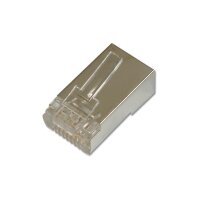 DIGITUS A-MO8/8SRS - Modularstecker, für Rundkabel, 8P8C, CAT 5 geschirmt