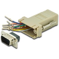 DIGITUS AK-610517-000-I - Adapter, DB9, RJ45, Modular DB9...