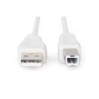 DIGITUS AK-300102-018-E - USB Anschlusskabel, Typ A - B St/St 1.8m, USB 2.0 geeignet, be