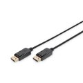 DIGITUS AK-340100-100-S - DisplayPort Anschlusskabel, DP St/St, 10.0m, m/Verriegelung, Full HD 1080p, sw