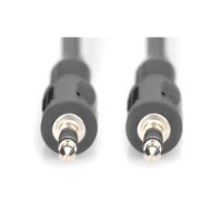 DIGITUS AK-510100-015-S - Audio Anschlusskabel, stereo 3.5mm 1.50m, CCS, 2x0.10/10, M/M, schwarz