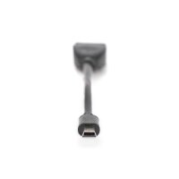 DIGITUS AK-300310-002-S - USB 2.0 Adapterkabel, OTG, Typ mini B - A St/Bu, 0,2m, USB 2.0 konform, sw