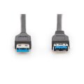 DIGITUS AK-300203-030-S - USB 3.0 Verlängerungskabel, Typ A St/Bu, 3.0m, USB 3.0 conform, sw