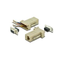 DIGITUS AK-610516-000-I - Adapter, DB9, RJ45, Modular DB9 F, RJ45 F
