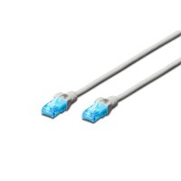 DIGITUS DK-1512-050 - CAT 5e U-UTP Patchkabel, PVC AWG 26/7, Länge 5 m, Farbe Grau