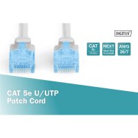 DIGITUS DK-1512-050 - CAT 5e U-UTP Patchkabel, PVC AWG 26/7, Länge 5 m, Farbe Grau