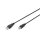 DIGITUS AK-300102-010-S - USB Anschlusskabel, Typ A - B St/St, 1.0m, USB 2.0 geeignet, sw