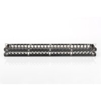 DIGITUS DN-91424 - Modulares Patch Panel, geschirmt, 48-Port Beschriftungsfeld, 1HE, Rack Mount, Sw RAL 9005