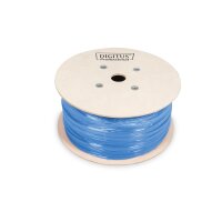 DIGITUS DK-1623-A-VH-305 - CAT 6A U-FTP Installationskabel, 500 MHz Eca (EN 50575), AWG 23/1, 305 m Trommel, Sx, Blau