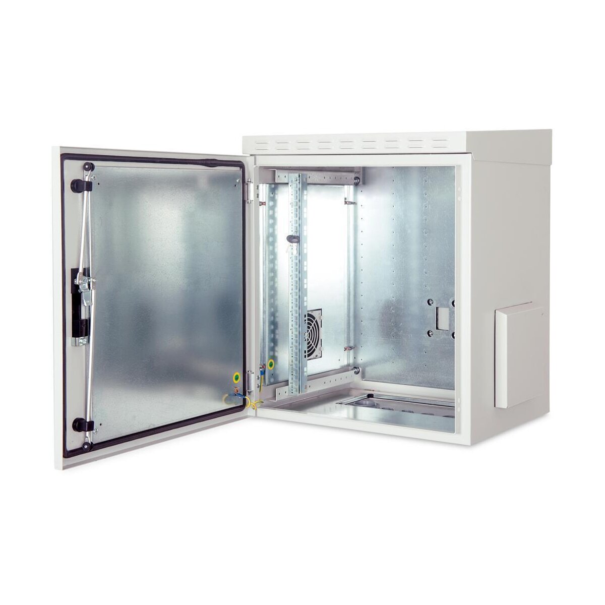 DIGITUS DN-19-12U-I-OD - 12HE Wandgehäuse, Outdoor, IP55 713x600x450 mm, Farbe Grau (RAL 7035)
