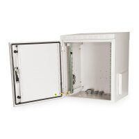 DIGITUS DN-19-12U-I-OD - 12HE Wandgehäuse, Outdoor, IP55 713x600x450 mm, Farbe Grau (RAL 7035)