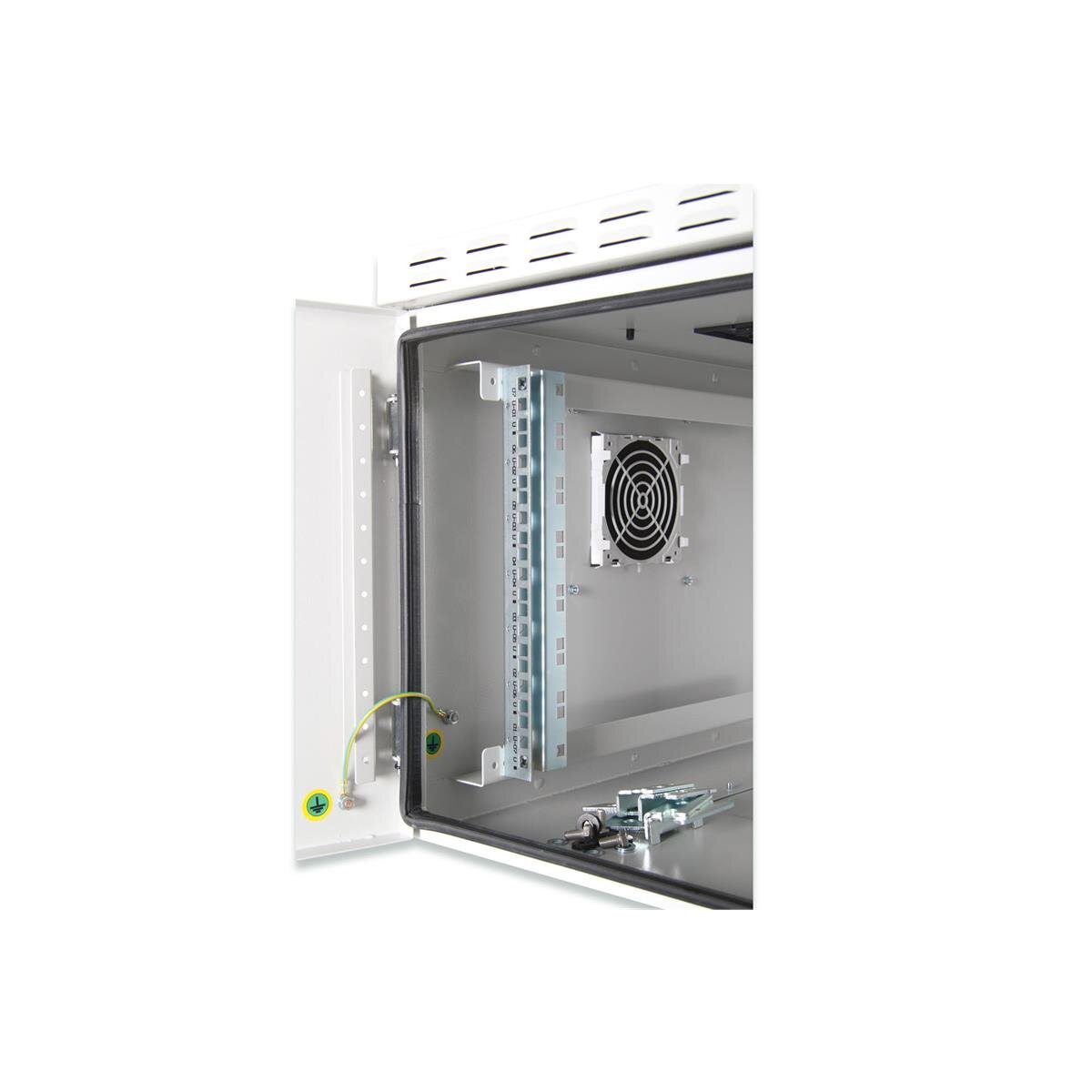 DIGITUS DN-19-09U-6/6-I-OD - 9HE Wandgehäuse, Outdoor, IP55 579x600x600 mm, Farbe Grau (RAL 7035)