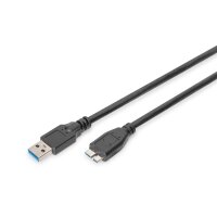 DIGITUS AK-300116-010-S - USB 3.0 Anschlusskabel, Typ A -...