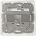 DIGITUS DN-93811 - Frontplatte für Keystone Jacks, 1x RJ45 Staubschutz, 80x80 + Zentralplatte, reinweiß,