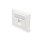 DIGITUS DN-93811 - Frontplatte für Keystone Jacks, 1x RJ45 Staubschutz, 80x80 + Zentralplatte, reinweiß,