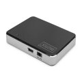 DIGITUS DA-70220 - USB 2.0, 4-Port Hub, 4x USB A/F, 1x USB Bmini/F inkl. USB A/M zu mini5P Kabel