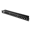 DIGITUS DN-97617 - 1HE Kabelmanagement Käfig abnehmbare Rückblende, Farbe schwarz (RAL 9005)
