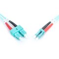 DIGITUS DK-2532-01/3 - LWL Patchkabel, Duplex, LC zu SC MM OM3 50/125 µ, 1 m