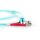 DIGITUS DK-2531-02/3 - LWL Patchkabel, Duplex, LC zu ST MM OM3 50/125 µ, 2 m