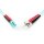 DIGITUS DK-2531-02/3 - LWL Patchkabel, Duplex, LC zu ST MM OM3 50/125 µ, 2 m