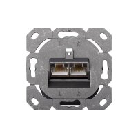 DIGITUS DN-9002-N - CAT 5e Modulare Anschlussdose, geschirmt, 2x RJ45 8P8C, LSA, Reinweiß, Aufputz