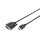 DIGITUS AK-330300-030-S - HDMI Adapterkabel, Typ A-DVI(18+1) St/St,  3.0m, Full HD, sw