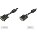 DIGITUS AK-320101-050-S - DVI Anschlusskabel, DVI(24+1), 2x Ferrit St/St, 5.0m, DVI-D Dual Link, sw