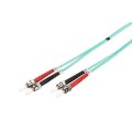 DIGITUS DK-2511-01/3 - LWL Patchkabel, Duplex, ST zu ST MM OM3 50/125 µ, 1 m