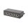 DIGITUS DN-91608SD - Desktop CAT 6 Patch Panel, geschirmt Klasse E, 8-Port RJ45, 8P8C, LSA, Schwarz RAL 9005