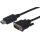 DIGITUS AK-340301-030-S - DisplayPort Adapterkabel, DP - DVI (24+1) St/St, 3.0m, m/Verriegelung, DP 1.1a komp., CE, sw