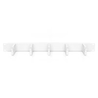 DIGITUS DN-97601 - 1HE Kabelrangierpanel 5x Kabelringe 40x60 mm, Farbe grau (RAL 7035)