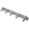 DIGITUS DN-97601 - 1HE Kabelrangierpanel 5x Kabelringe 40x60 mm, Farbe grau (RAL 7035)